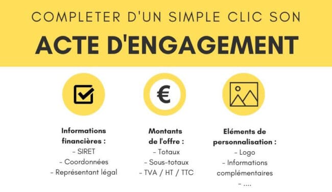 Remplir son acte d’engagement - Spigao
