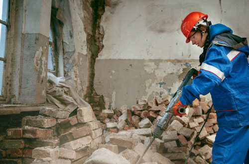 Curage et démolition d’un immeuble de bureaux