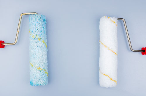 Travaux de peinture décorative dans un musée national