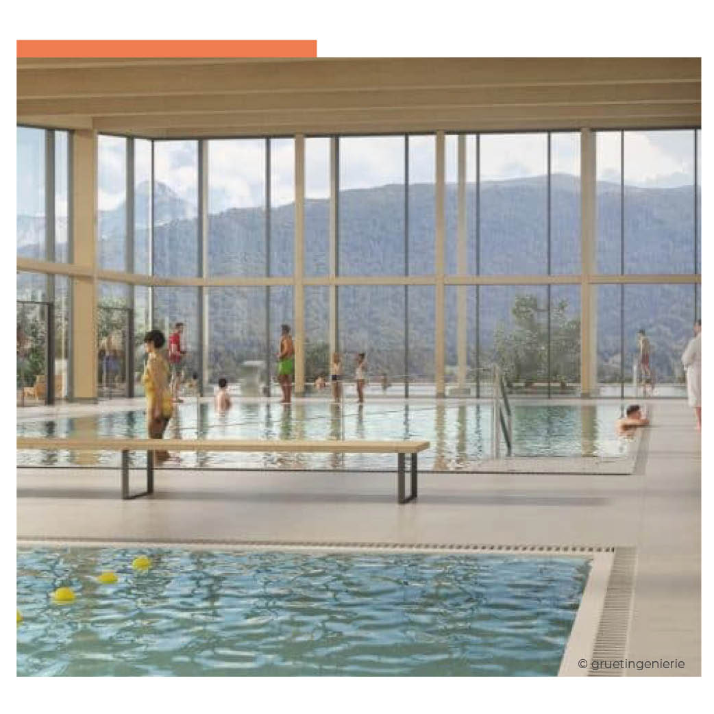 Construction de la piscine municipale de Laruns Construction d'une piscine municipale à Laruns